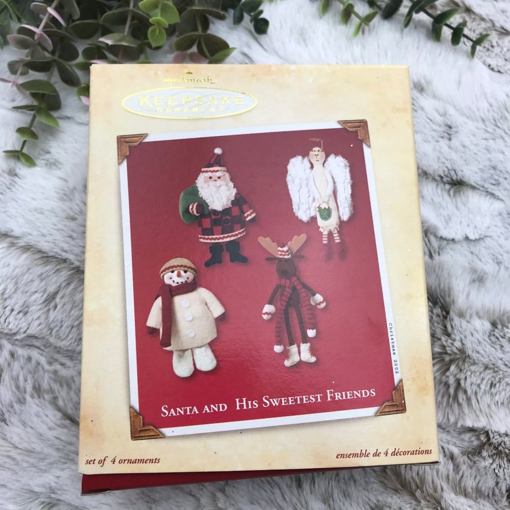 [Hallmark] Santa and His Sweetest Friends Christmas Tree Ornament 2002 Snowman